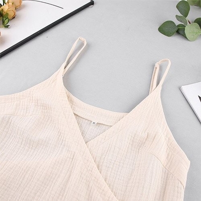 Summer Suspender Nighttime Wrapped Sexy Double Layer Gauze Pajamas Ladies' Home Service