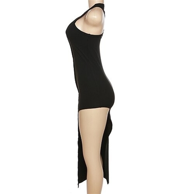 European and American style women's clothing round neck  polyester sleeveless