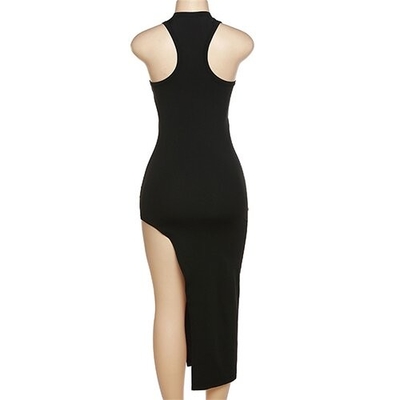 European and American style women's clothing round neck  polyester sleeveless