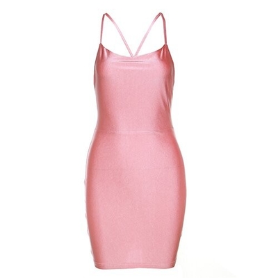 2023 custom apparel spring and summer women's new fashion sleeveless short   v -neck dress