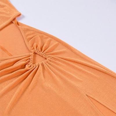 OEM Holiday style shoulder hollow polyester sleeveless  women's sexy skirt fashion hot girl slim skirt