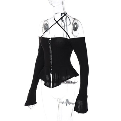 OEM Women'S Clothing Polyester Cotton Custom Apparel Long Sleeve Sexy Skirts