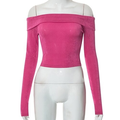 European American Women'S Polyester One Shoulder Long Sleeve Clothing OEM
