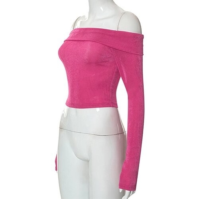 European American Women'S Polyester One Shoulder Long Sleeve Clothing OEM