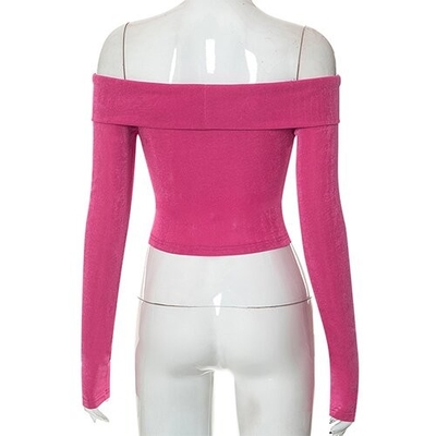 European American Women'S Polyester One Shoulder Long Sleeve Clothing OEM