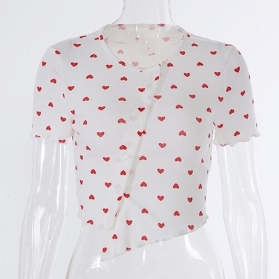 OEM European and American women's clothing 2022 spring and summer INS Internet celebrity new button exposed navel short