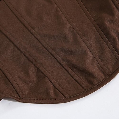 OEM European and American women's clothingexplosion fashion fish bone recipe expose umbilical vest short external