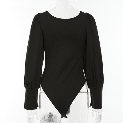 OEM maufactory Cross -border European and American women's clothing 2023 spring long -sleeved T -shirt wrapped ch