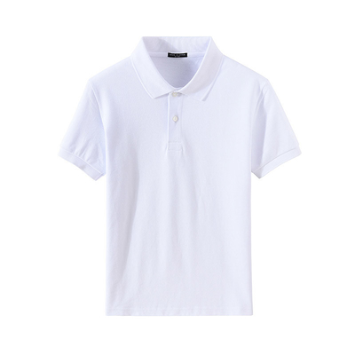 Classic Fit Short Sleeve Logo Golf Polo Shirts Solid Soft Cotton Golf Shirt