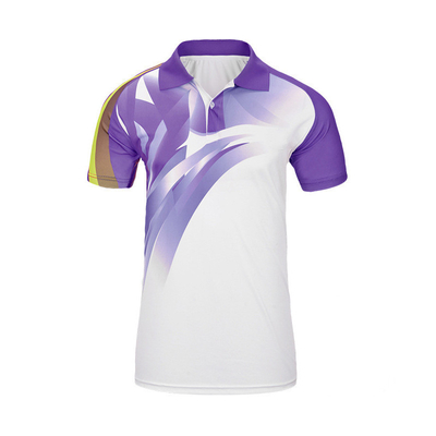 Custom Heat Transfer Printing Men'S Polo Shirt 200gsm Sports Short Sleeve Tees