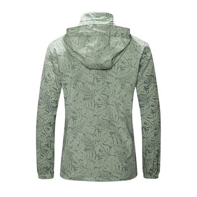 Oem Sports Style Lightweight Tracking Printed Outwear Hooded Windbreaker Jackets