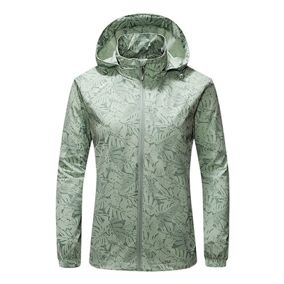 Oem Sports Style Lightweight Tracking Printed Outwear Hooded Windbreaker Jackets