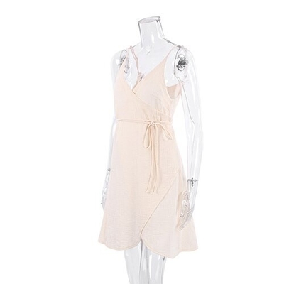 Summer Suspender Nighttime Wrapped Sexy Double Layer Gauze Pajamas Ladies' Home Service