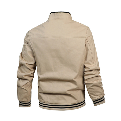 Fashion Custom Windbreaker Fabric Jacket  Autumn Ultra Cotton Jacket For Men