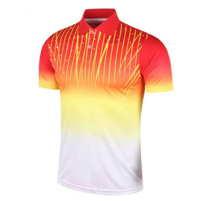 XS To XXXXL Logo Golf Polo Shirts Ping Pong Badminton Sports Team Uniform