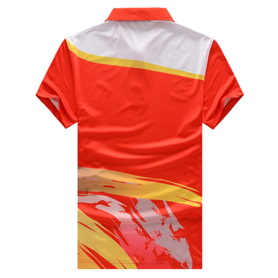 XS To XXXXL Logo Golf Polo Shirts Ping Pong Badminton Sports Team Uniform
