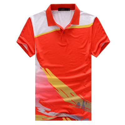 XS To XXXXL Logo Golf Polo Shirts Ping Pong Badminton Sports Team Uniform