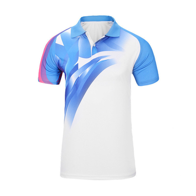 Custom Heat Transfer Printing Men'S Polo Shirt 200gsm Sports Short Sleeve Tees